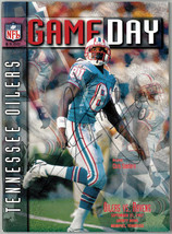 Chris Sanders signed 1997 Tennessee Oilers NFL Gameday Magazine/Program (09/21/9 - £39.80 GBP