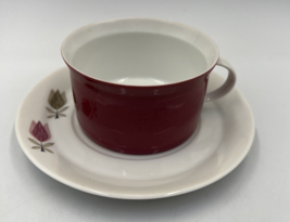 Vintage Rosenthal Germany Pink Gray Luna Park Cup And Saucer Secunda Flo... - £6.53 GBP