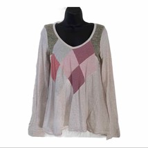 Free People long sleeve patchwork tee - £29.28 GBP