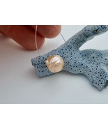 Gorgeous Peach Apricot Pink Iridescent Genuine Japanese Kasumi Cultured ... - $148.17 CAD