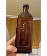 McKesson's Cod Liver Oil Brown Glass Bottle Embossed Fish Owens-Illinois - $49.50