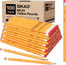 100 Pack Pencils #2 Wood Pencils Bulk for Classroom, Wooden Pencils, Num... - $11.99