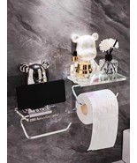 toilet paper holder unique Bear Teddy, luxury bathroom decor With Phone ... - £57.48 GBP