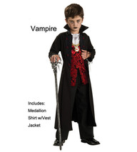 Boys Vampire Halloween Costume Dracula - Medium - £35.35 GBP