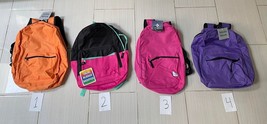 new SCHOOL BACKPACK multicolor 17&quot; everyday travel gym bag sack front pocket - £11.65 GBP