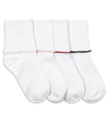 Jefferies Socks Girls Seamless Lace Trim Cotton School Turn Cuff 3 Pair ... - $14.92 CAD+
