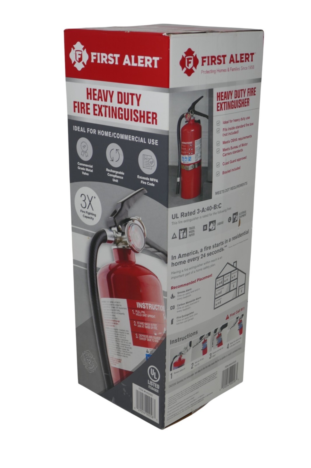 First Alert Heavy Duty Home/Commercial Fire Extinguisher SEALED Item image 3