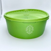 Apple Green Tupperware Round Canister Container #1204 With Servalier Lid - £15.55 GBP