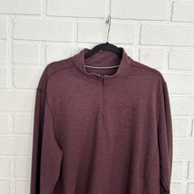 Orvis Classic Collection 1/4 Zip Mens XL Maroon Long Sleeve - £14.63 GBP