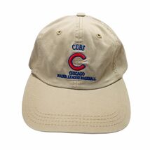 Chicago Cubs Strapback Hat Cap Tan Genuine Merchandise Embroidered Baseb... - $25.62