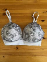 Victoria’s Secret PINK wear Everywhere Wireless Push Up Bra 34DD Gray St... - $18.80