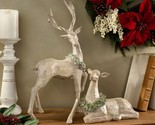 2 Piece Deer Figures with Wreath by Valerie in - $193.99