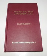 THE BALAAM TEXT FROM DEIR &#39;ALLA Harvard Semitic Monographs by Jo Ann Hac... - £110.27 GBP