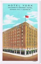 Postcard Hotel York Downtown Calgary Alberta - £3.11 GBP