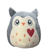 8 Inch Squishmallow Samantha Gray Owl Heart 2018 Plush - £11.58 GBP