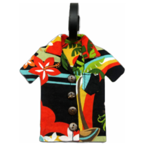 KC Hawaii Hula Hawaii Aloha Shirt Cloth Id Luggage Tag - $334.31 MXN