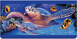 Sea Turtle Leather Cover for  Duplicate Checks - £18.61 GBP
