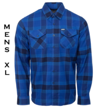 DIXXON FLANNEL - DAWSON Flannel Shirt - Blue Plaid -Men&#39;s XL - £58.37 GBP