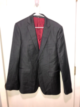 French Connection Striped Wool Blazer Jacket Mens 38 2 Button - £11.82 GBP