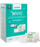 Cleaning Wipes for Electronic Devices 100 Counts Premoistened Glass Clea... - £17.57 GBP