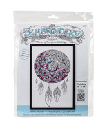 Design Works/Zenbroidery Stamped Embroidery 10&quot;X16&quot;-Dream Catcher - $11.78