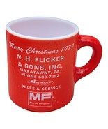 Vintage N.H. Flicker &amp; Sons Mug Maxatawny Pa Massey Ferguson 1978 Christ... - €21,24 EUR