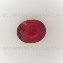 Natural Ruby 10X8-11X9mm Oval Facet Cut Scarlet &amp; Burgundy Color VVS Clarity Afr - £45.73 GBP