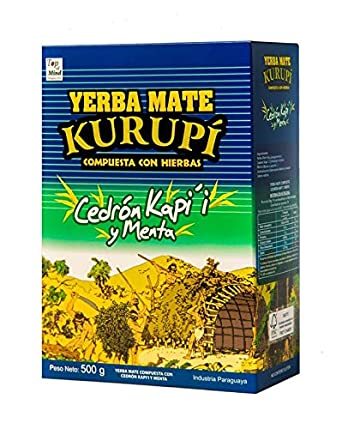 Yerba mate Kurupí Cedrón Kapi´i and Mint “Relaxing and refreshing herb. Special  - $29.99