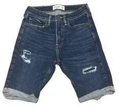 Abercrombie Kids GIRLS Distressed Denim Shorts Size 13/14 - $12.47 CAD