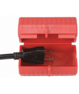 Plug Lockout AC Power Cord Safety Red Disable 1/2&quot; cord max Condor 48KV17 - $644.82 MXN