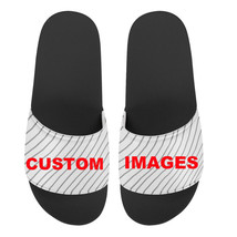 NOISYDESIGNS Custom Your Own Logo/Image/Text/Photo Pattern Women Men Couple Slip - £36.98 GBP