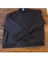 Express Men’s Lightweight Bomber Jacket Pitch Black Full Zip Size L - $1,235.44 MXN