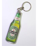 Heineken Beer Bottle Shaped Double Sided Acrylic Keychain Key Ring - New... - £12.43 GBP