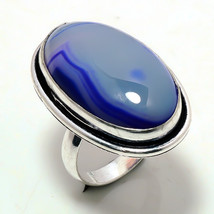 Purple Botswana Agate Gemstone Handmade Fashion Ring Jewelry 5.75&quot; SA 5715 - £4.71 GBP