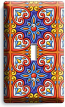 Mexican Talavera Tile Look 1 Gang Light Switch Plate Kitchen Art Room Home Decor - $10.99