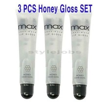 3 PCS Max Cherimoya Honey Lip Polish Lip Gloss Lip Moisturizing Clear - £4.78 GBP