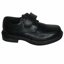 French Toast Dress Shoes Boys 12 M W Black Loop &amp; Hook Loafers Charlie - £11.71 GBP