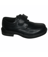 French Toast Dress Shoes Boys 12 M W Black Loop &amp; Hook Loafers Charlie - £11.97 GBP
