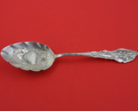 Narcissus by Unger Sterling Silver Berry Spoon Embossed Strawberry in Bo... - £146.29 GBP