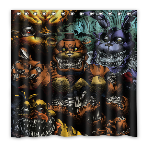 New!!! Five Nights at Freddy's Custom Waterproof Polyester Shower Curtain 4 Size Item image 8