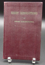 Swami Paramananda Right Resolutions First Edition 1930 Vedanta Booklet Signed - £351.82 GBP