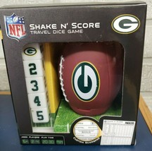 NFL Green Bay Packers Shake &amp; Score Football Travel Dice GameCup Cheeseh... - £23.26 GBP