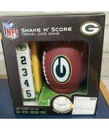 NFL Green Bay Packers Shake &amp; Score Football Travel Dice GameCup Cheeseh... - £23.34 GBP