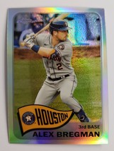 2021 ALEX BREGMAN TOPPS CHROME MLB BASEBALL CARD 24 SILVER SHINE HOUSTON... - $5.44 CAD