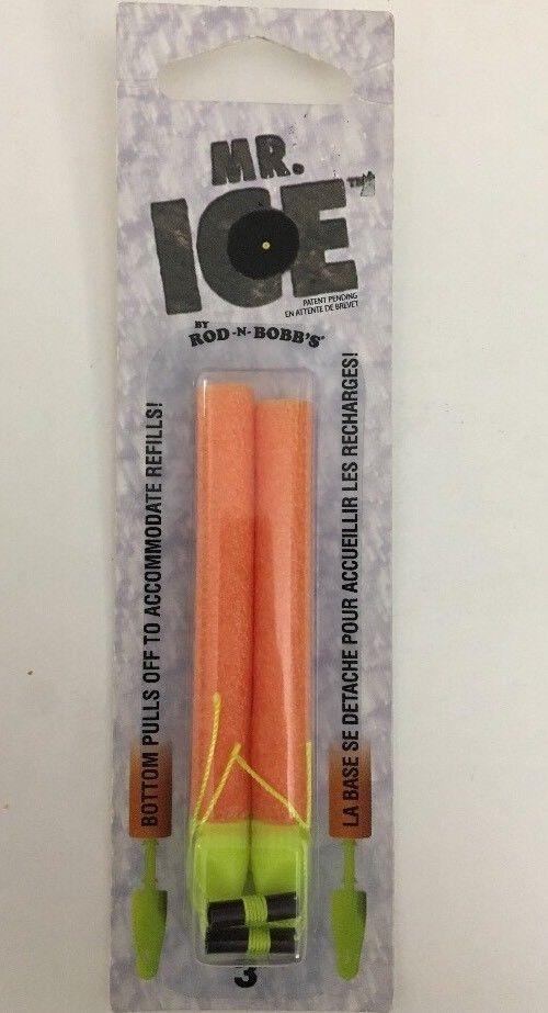 Mr. Ice By Rod N Bobb&#39;s 3&quot; Orange Bases &amp; 2 Refills-MR30-RARE-SHIPS N 24... - $6.81