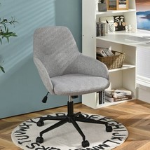 Fabric Home Office Chair with Rocking Backres-Gray - Color: Gray - £185.50 GBP