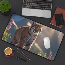 Animal Themed Mouse Pad - Bobcat Desk Mat for Study Workspace - $28.05 CAD