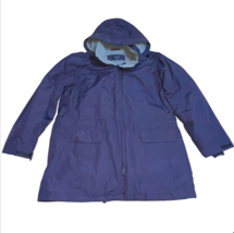 LL Bean Winter Coat Jacket Women’s Large Hood Fleece Lined Mid Thigh Plum Purple - $64.99