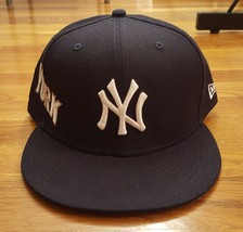 New Era 59Fifty 5950 MLB NY NYY York Yankees Side Patch Dark Navy Blue Hat Cap 8 - £39.95 GBP