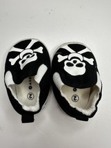 Air Walk Shoes Size 2 Baby Newborn 4” Long Black W White Crossbones Skull - £3.98 GBP
